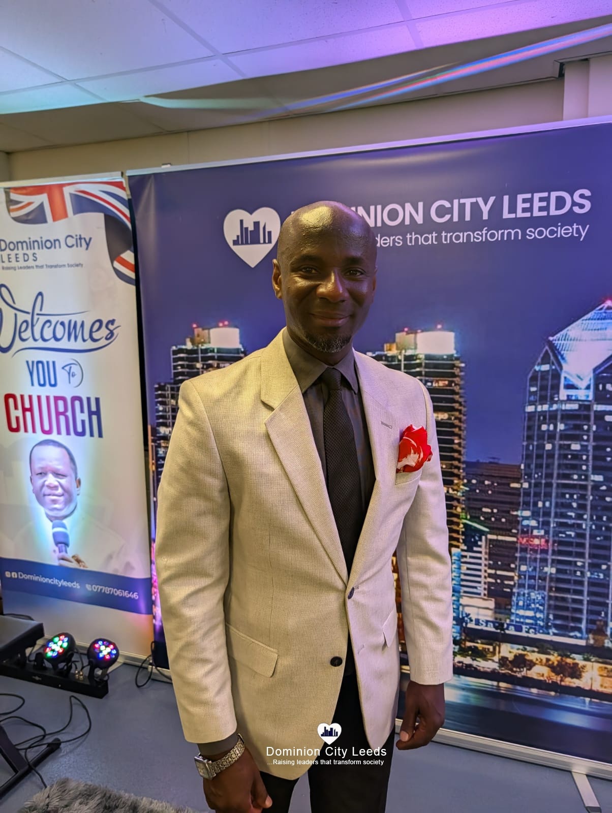 Pastor Endwell Woruka, local leadership at Dominion City Leeds
